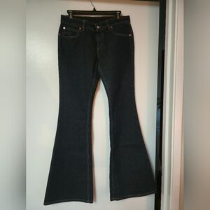 Gucci Jeans Women Denim Dark Wash Flare Low Waist Size 30